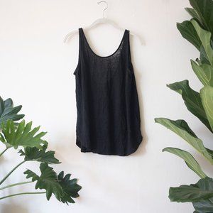 H&M Linen drop back tank top